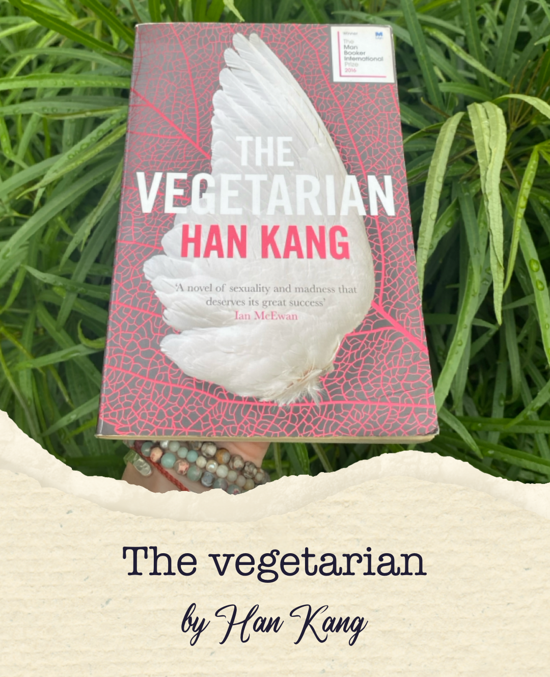The vegetarian book cover