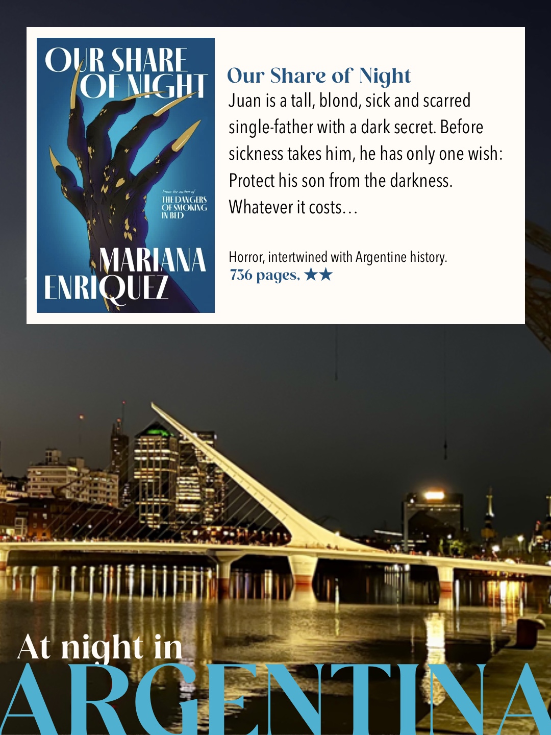 Our share of night book cover