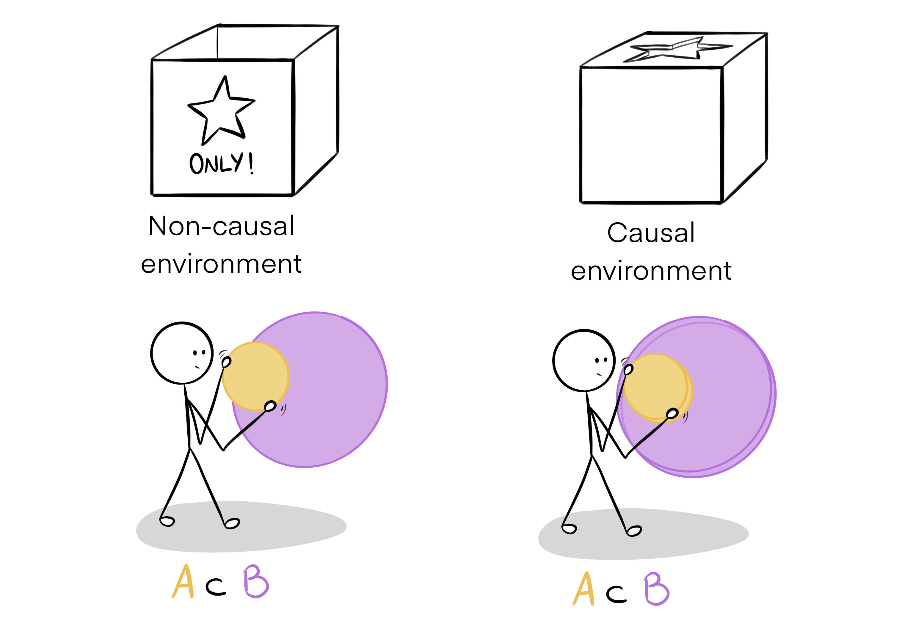 Experiencing and Experimenting: Embodied Causal Learning