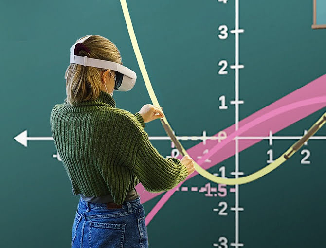 Grasping derivatives in Virtual Reality